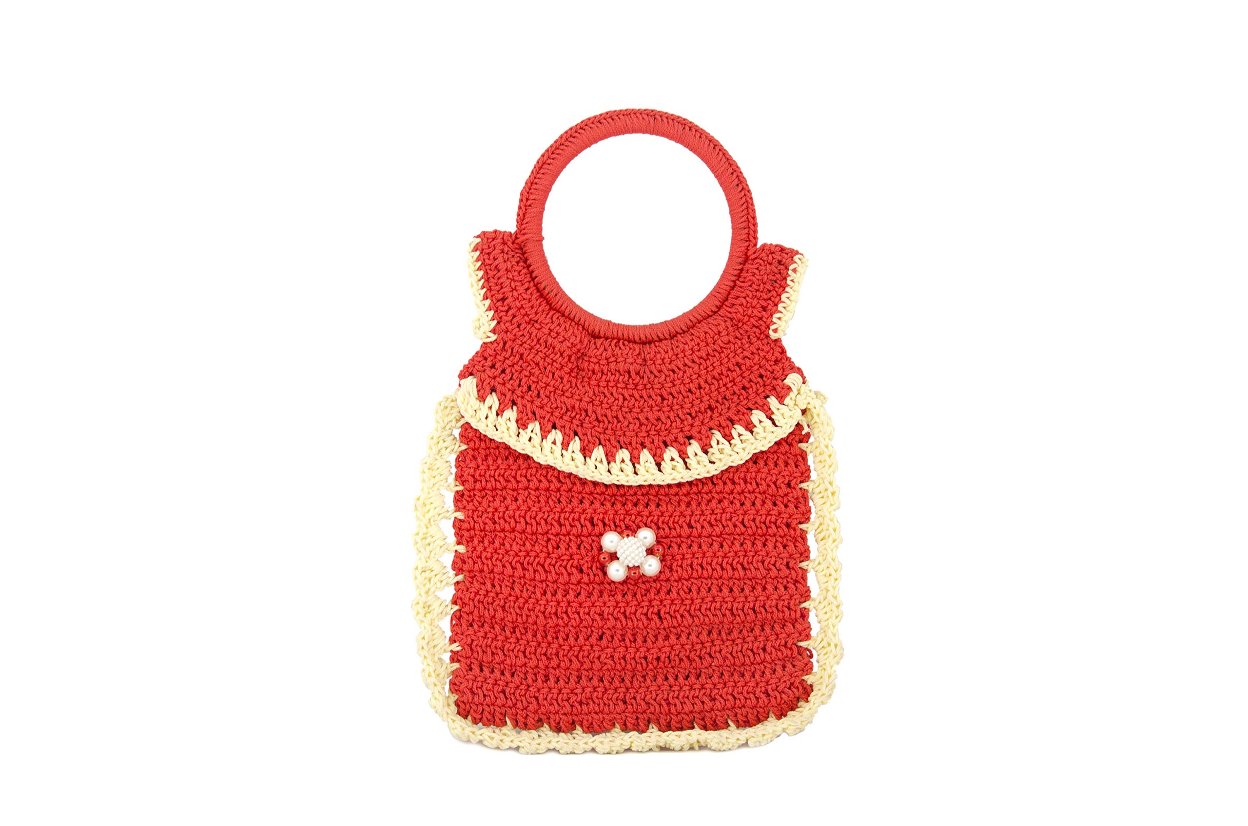 Generic Handmade Red Special Yarn Wall Hanging Pocket Bag-Rayanaxi Enterprise