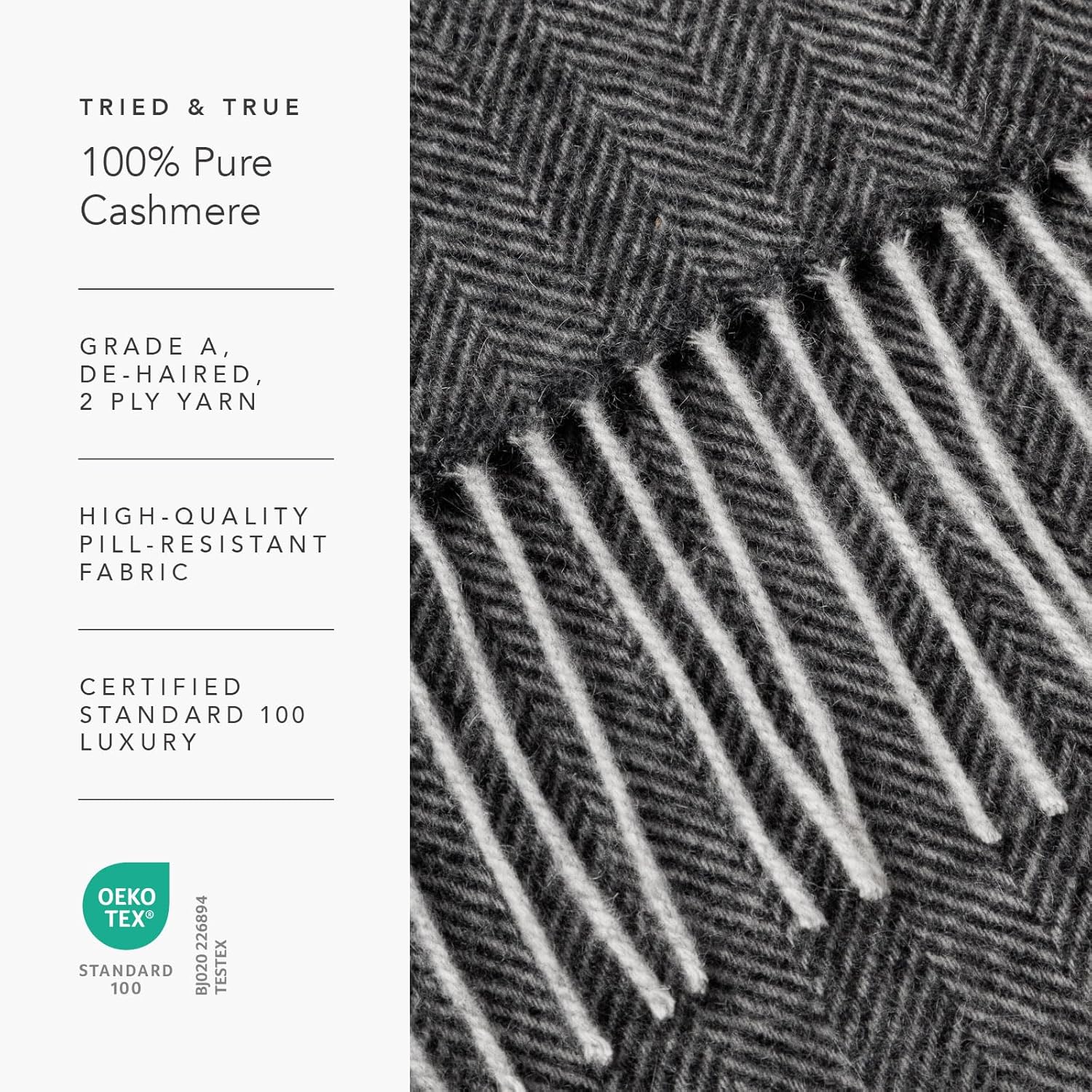 Fishers Finery Women's 100% Pure Cashmere Winter Scarf - Image 5