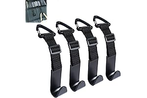 Amooca Headrest Hook For Car - Adjustable Vehicle Organizer