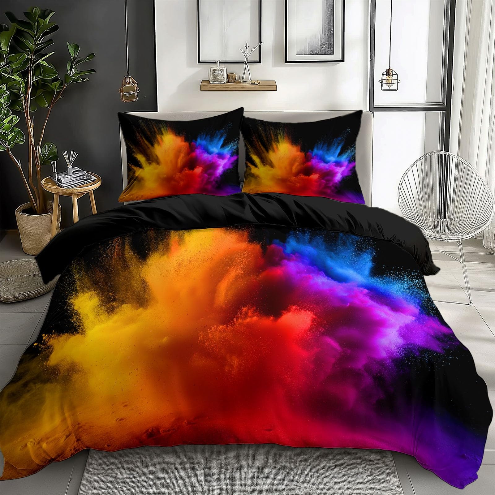 Parure de lit abstrait moderne pour relooker la chambre d'un garçon ou fille