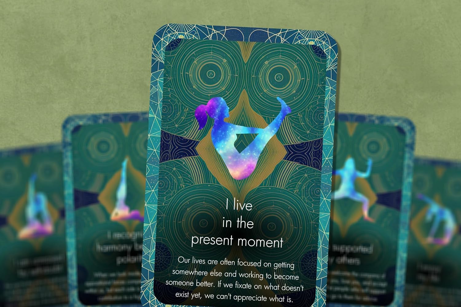 IBIZA TAROT Yoga Intentions Oracle Cards - by Jenna Kelly | Fortune Telling Oracle Cards Deck for Beginners | Authentic Reading Experience - Set of 22 Cards