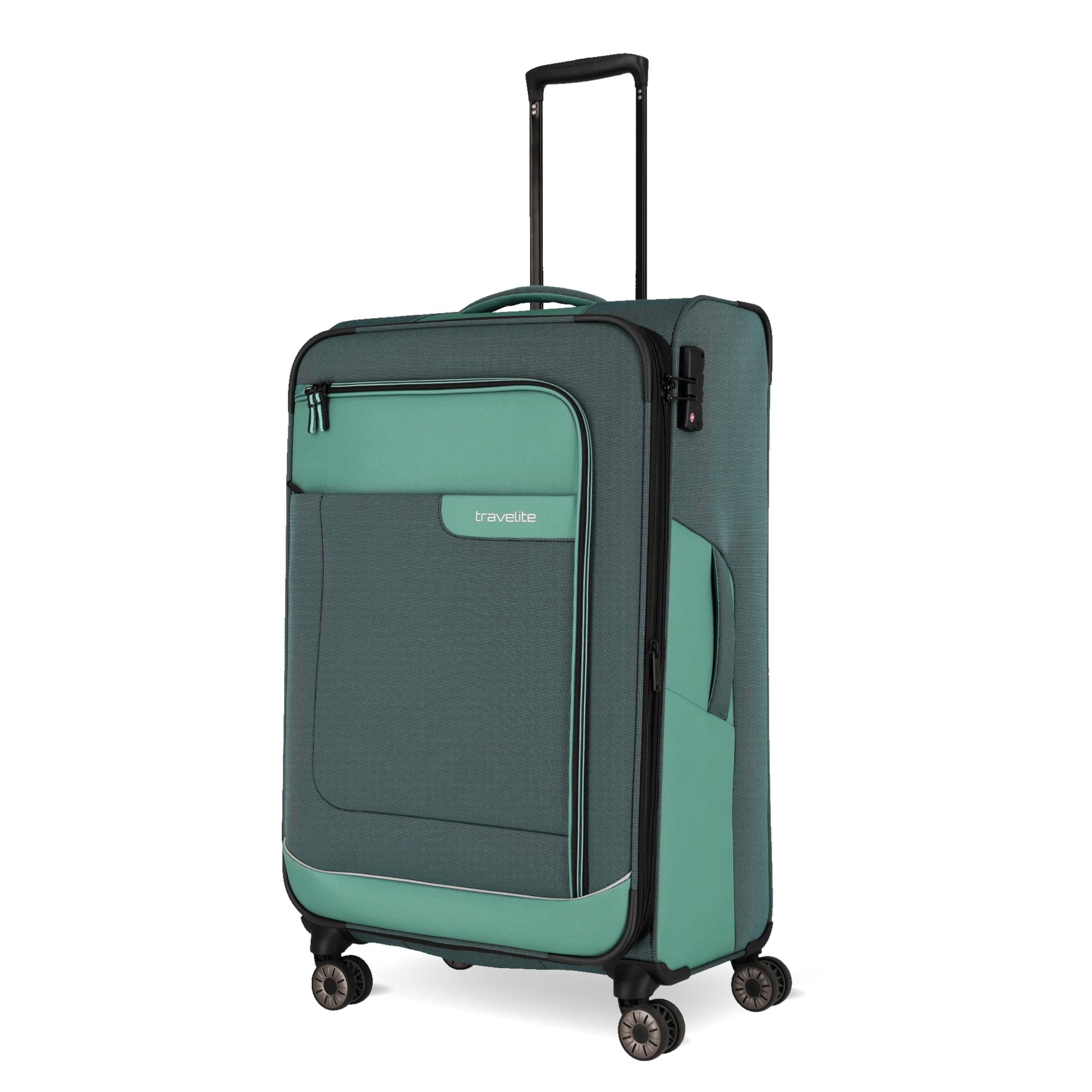 Travelite VIIA Großkoffer Größe L aus recyceltem Polyester – 91 bis 103 Liter