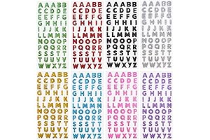 Self Adhesive Glitter Rhinestone Alphabet Letter Stickers