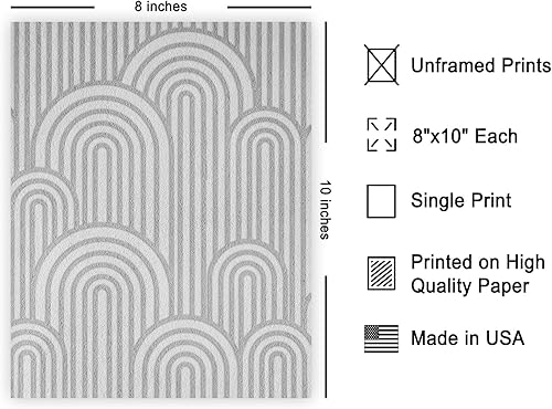 Miniatura 2 de Monem Art - Póster de líneas suaves, impresión de arco abstracto, arte de textura, arte abstracto, arte moderno de mediados de siglo, arte estético,