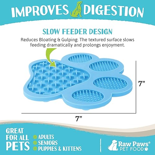 Miniatura 3 de Raw Paws Alfombrillas para lamer, 2 unidades – Busters de aburrimiento para perros en la ducha, tapete de lamer para perros – Tapete de distracción