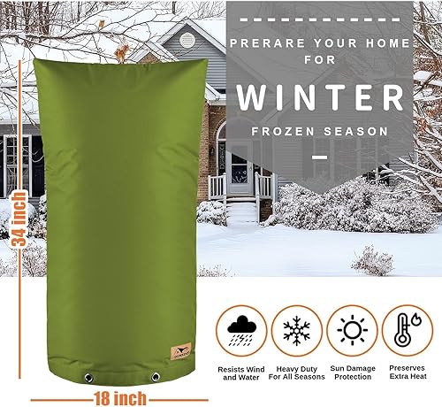 Vista 46 de Protección para prevención de reflujo, 53.34cmde ancho x 40.64cmde alto reflujo cubierta de invierno, bolsa de cubierta aislada para válvula de Arena