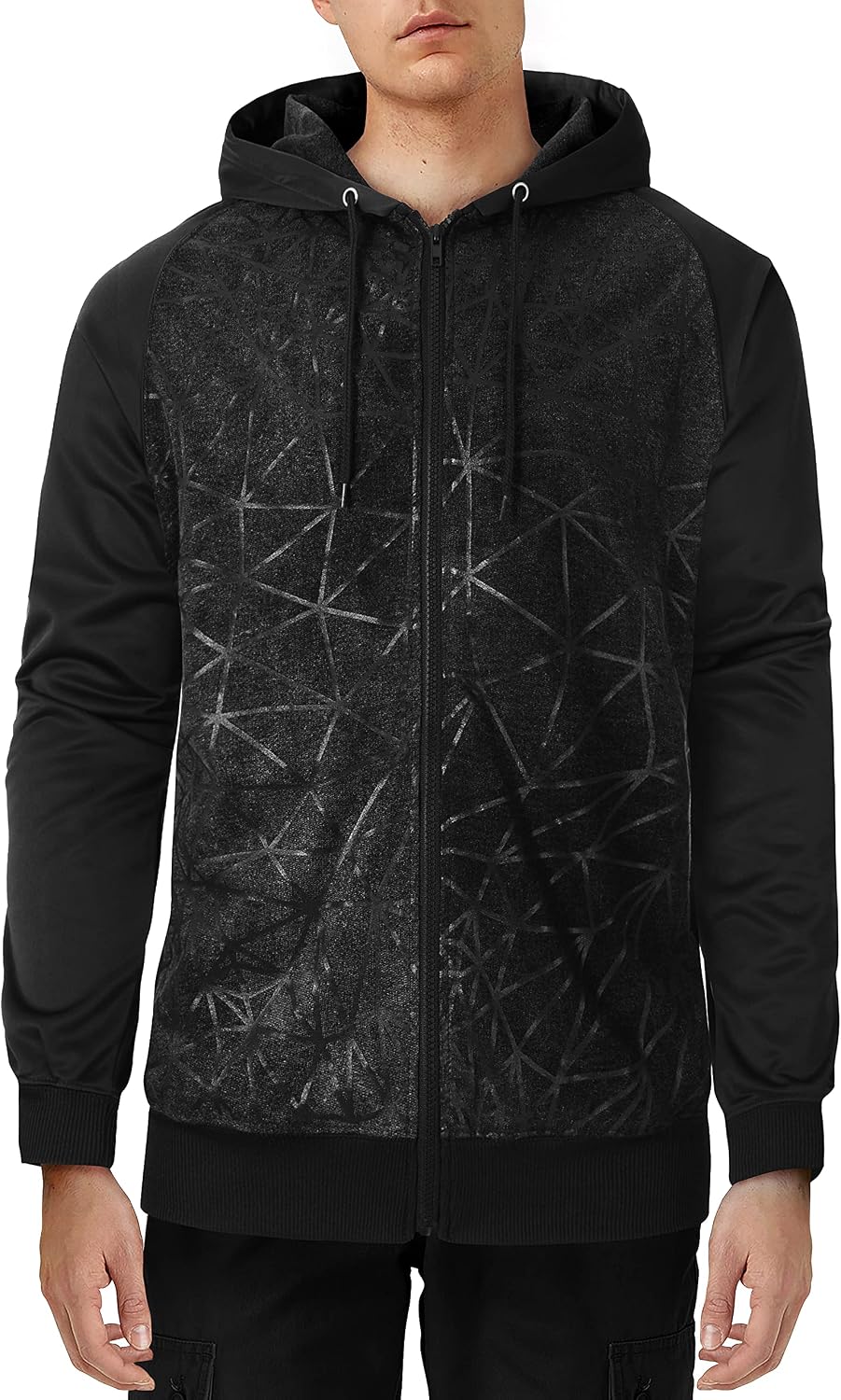 Hat and Beyond Mens Athletic Casual Zip-Up Hoodie