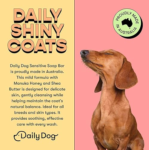 Miniatura 3 de Soap Bar Sensitive 7.41 oz - Barra de champú para perros - Champú para mascotas con miel de manuka y manteca de karité