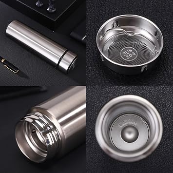 Vacuum Flask for Hot Drinks Sports Tumblers Double Walled Water Bottle Stainless Steel Thermal Coffee Mug with Lids Thermal Tea Cup Metal