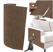 24x7 eMall Cat Scratcher Sofa Protector Cats Scratcher Pad Board Protection Cuttable Self-Adhesive Carpet DIY Cat Scratch Mat for Wall, Cabinet, Couch, Floor (40x100cm) Dark Brown Colour