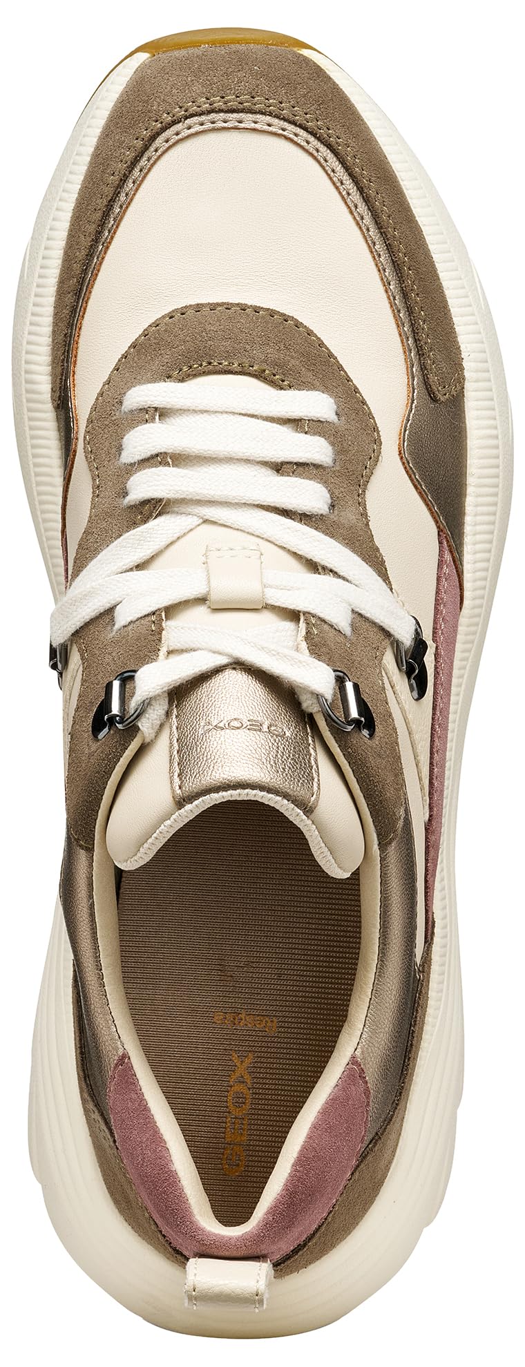 Geox Woman D DIAMANTA E Zapatillas Deportivas Dove Grey/Sand 41_EU