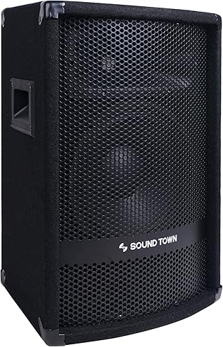 Miniatura 22 de Sound Town Paquete de 2 altavoces pasivos de audio PA PA Pro de rango completo de 15 pulgadas, 700 W, de 2 vías, con controlador de compresión