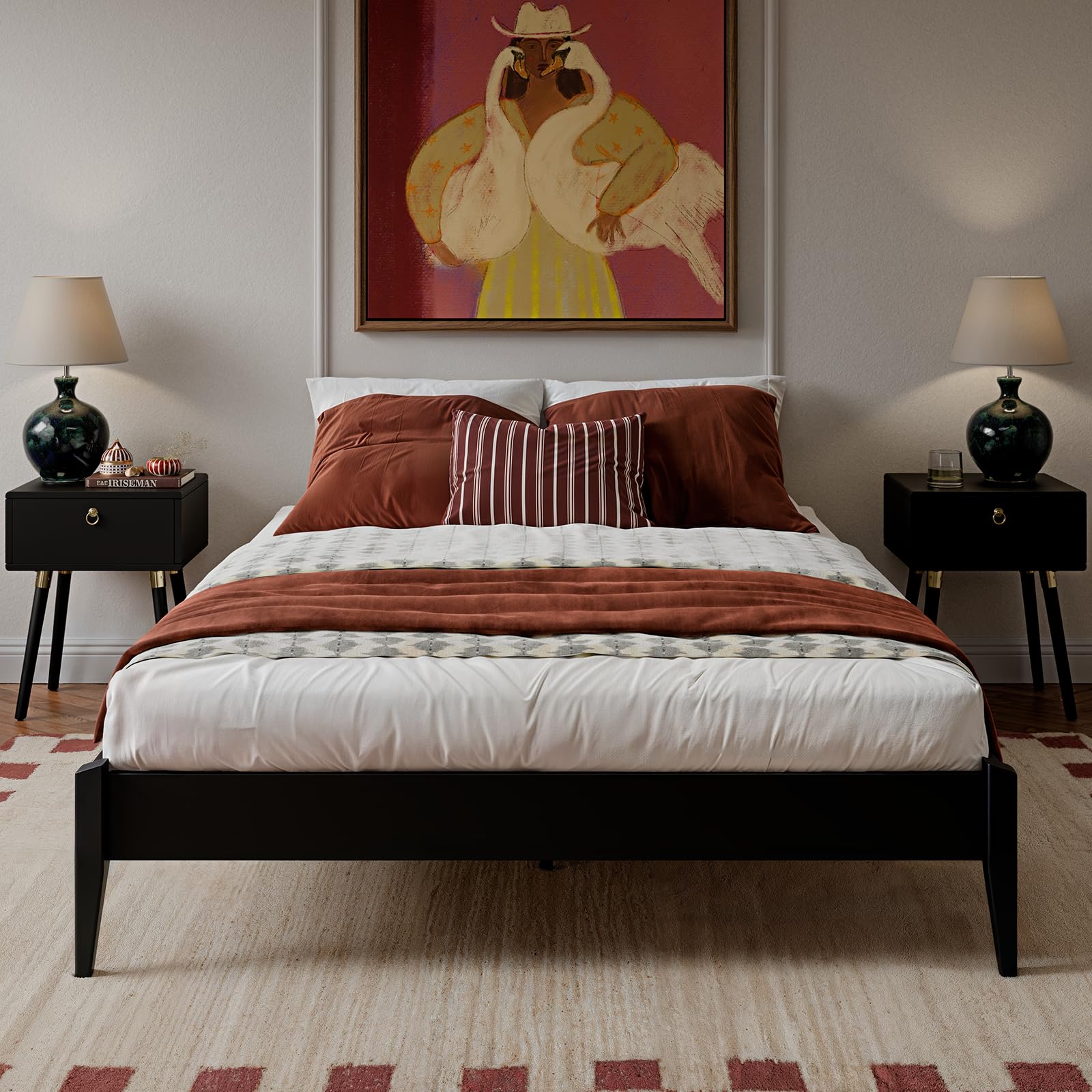 Bme Dinkee 15" Wood Queen Bedframe