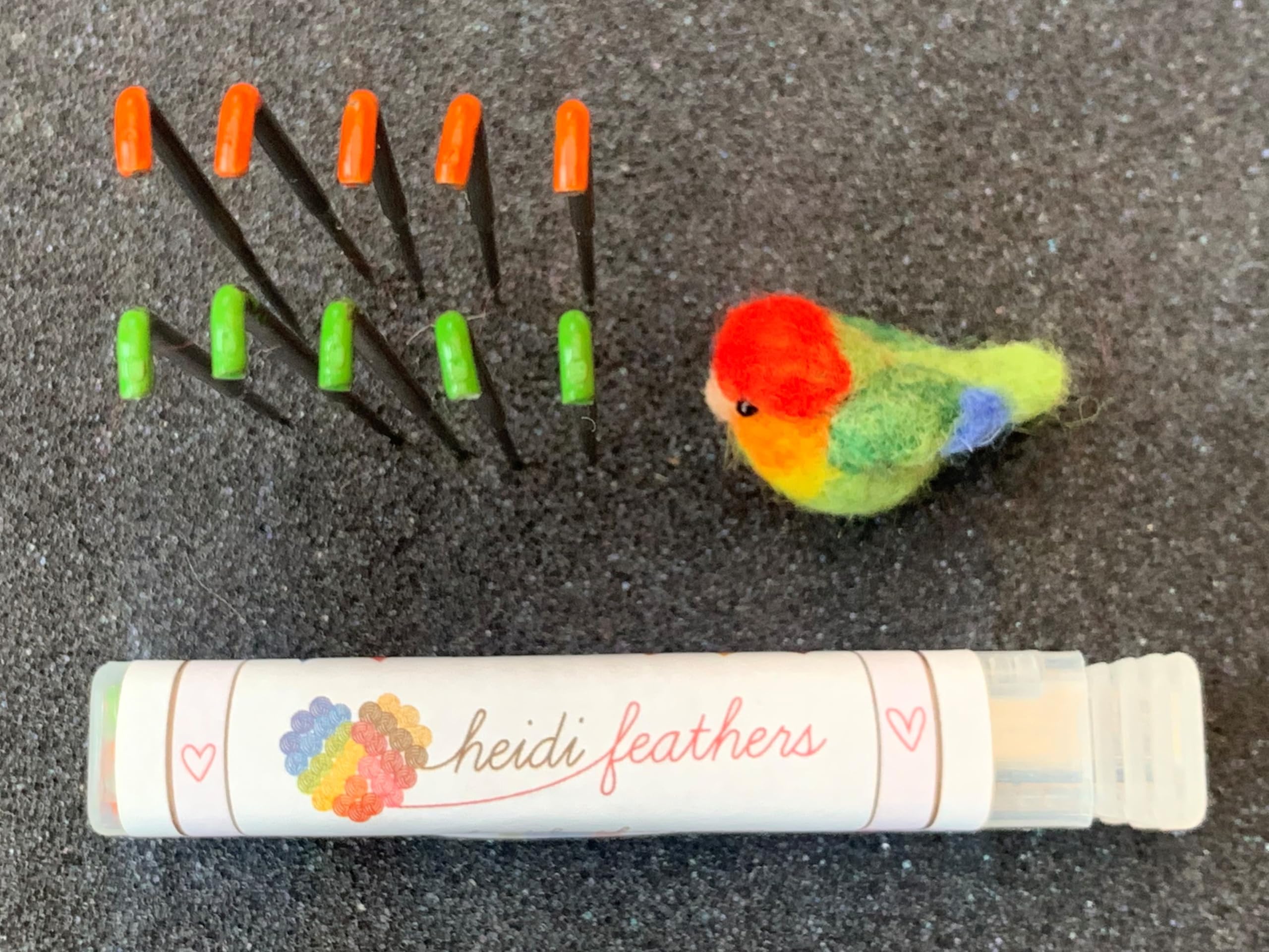 Heidifeathers 'Reverse Mix' Felting Needles - for Pulling Wool and Creating Fur, fluffyness