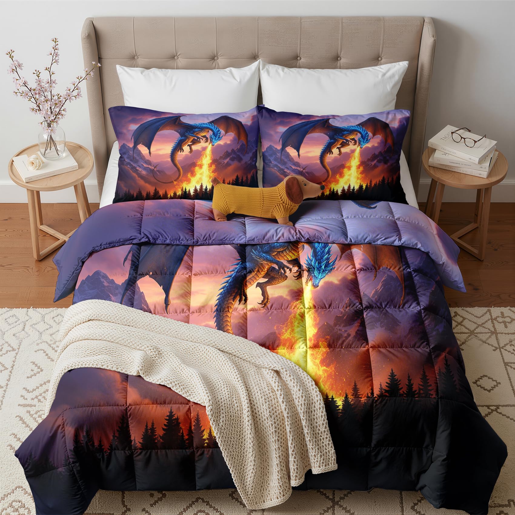 GEDAEUBA Dragon Duvet King Size 10.5 Tog