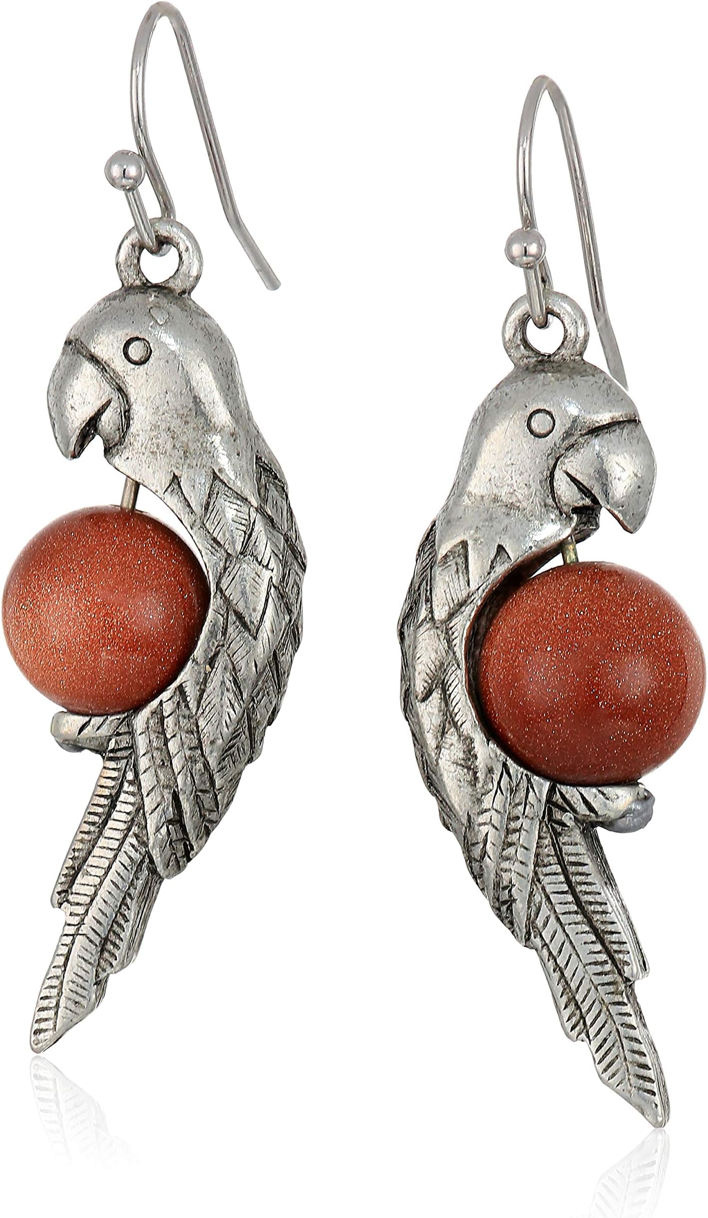 1928 Jewelry1928 Jewelry Neotropic Exotic Parrot And Gemstone Drop Earrings