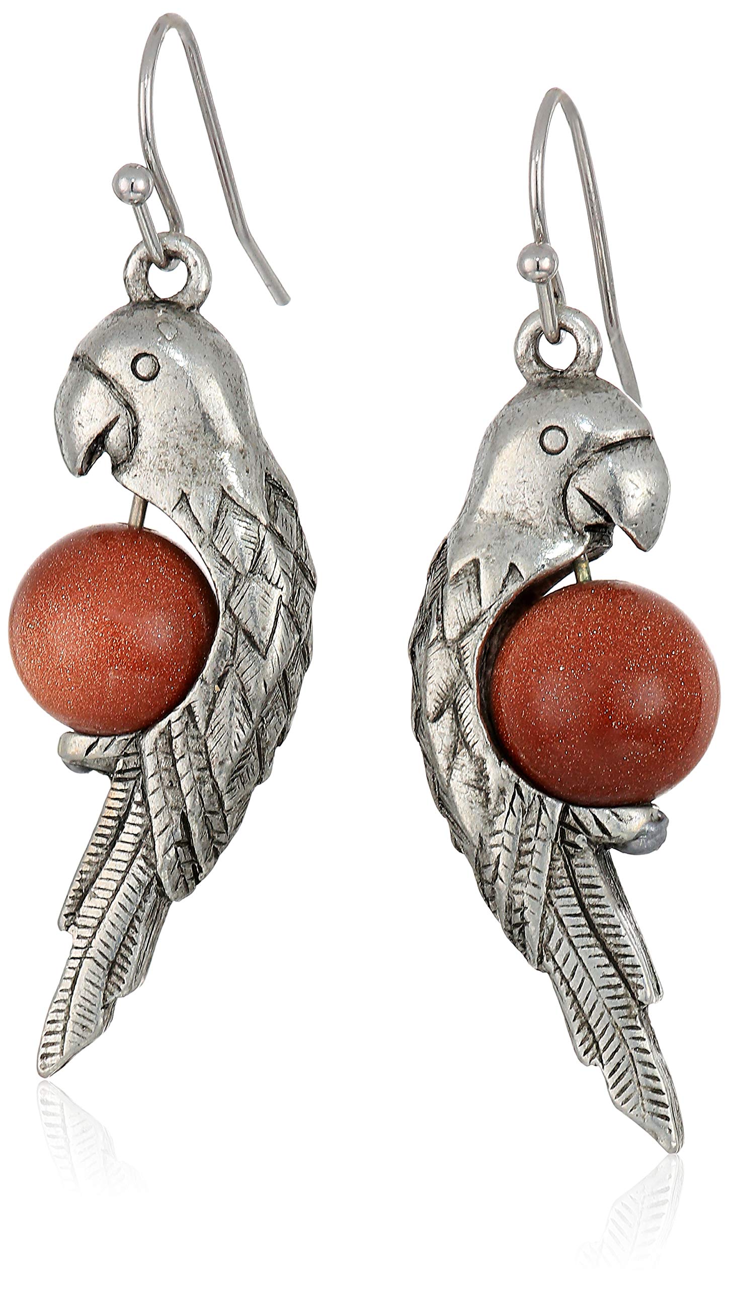 1928 Jewelry1928 Jewelry Neotropic Exotic Parrot And Gemstone Drop Earrings