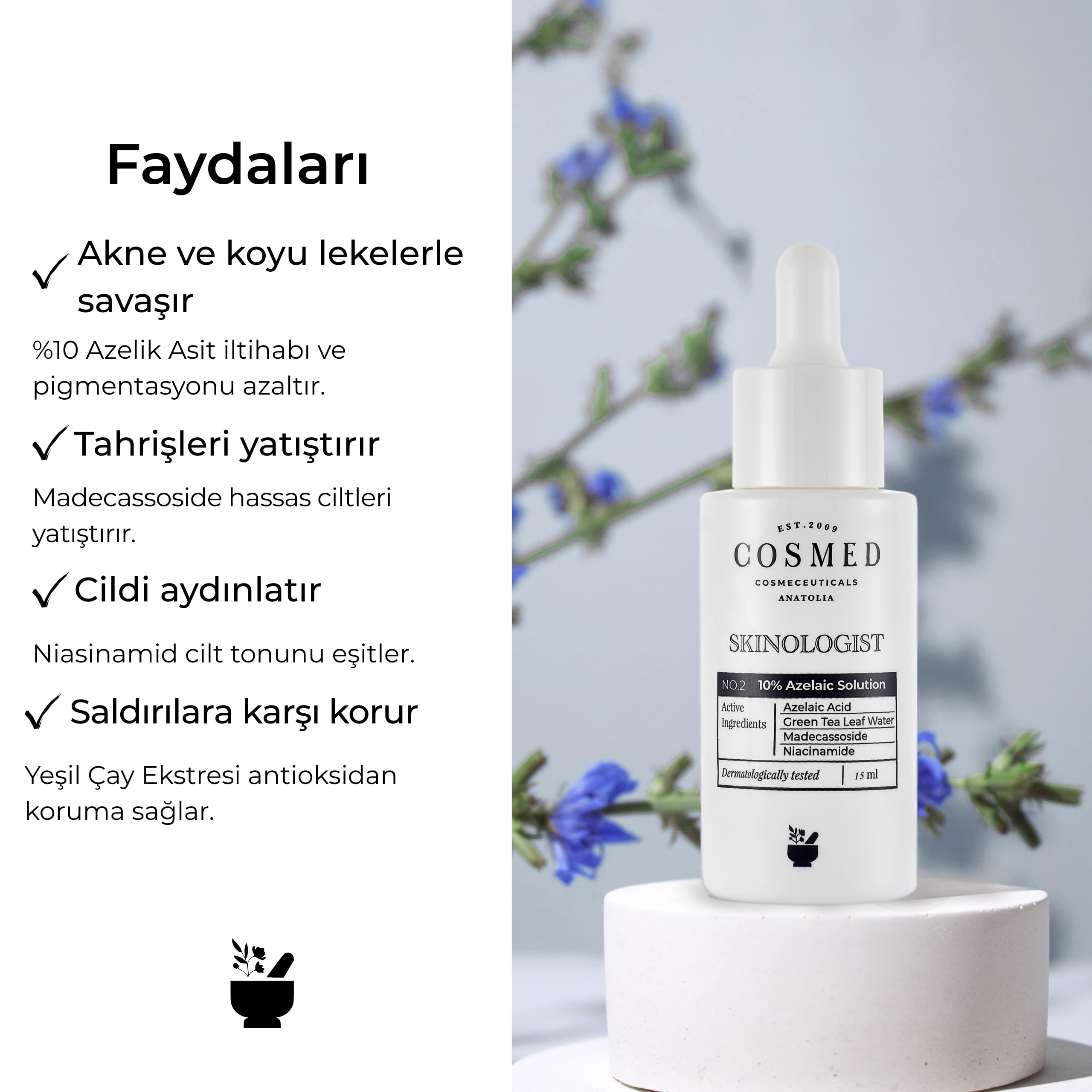 COSMED Skinologist 10% Azelaic Solution 15 ml