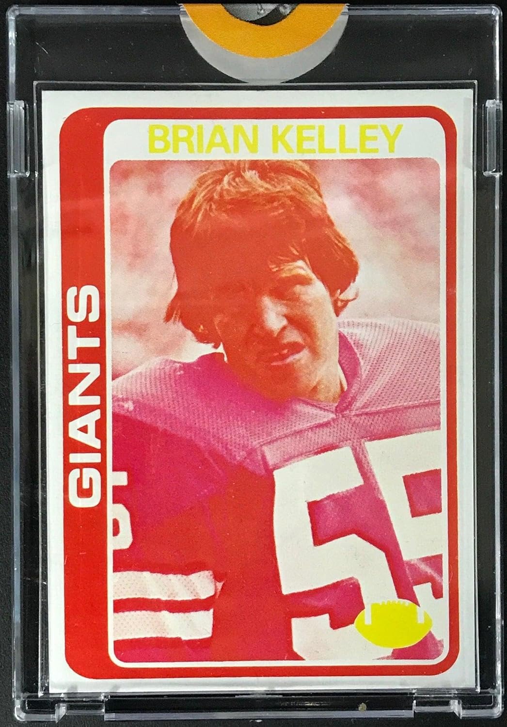 1978 Topps Football Proof Card Brian Kelley New York Giants - Football Slabbed Vintage Cards