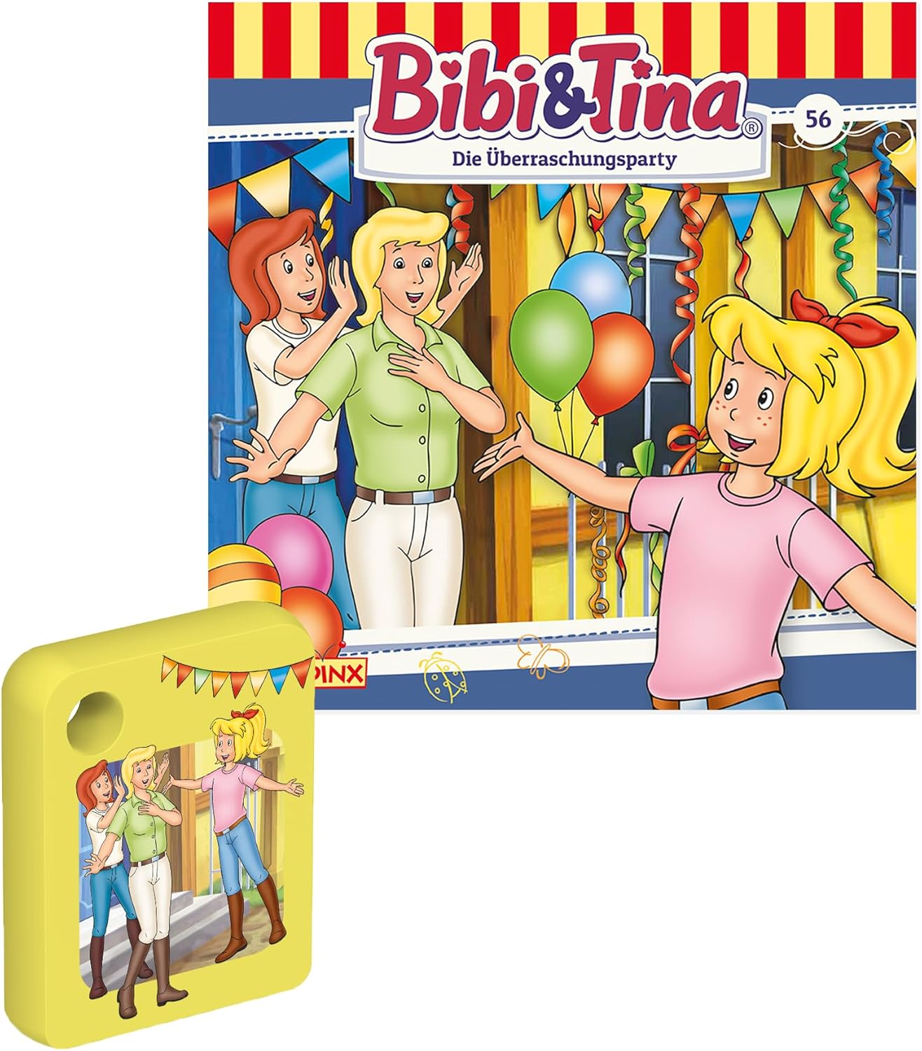 (Edel) - Bibi und Tina - Die berraschungsparty, 1 Galakto Token, Yellow, Playful, 3.5mm Jack, Group Listening, Age-Appropriate Design