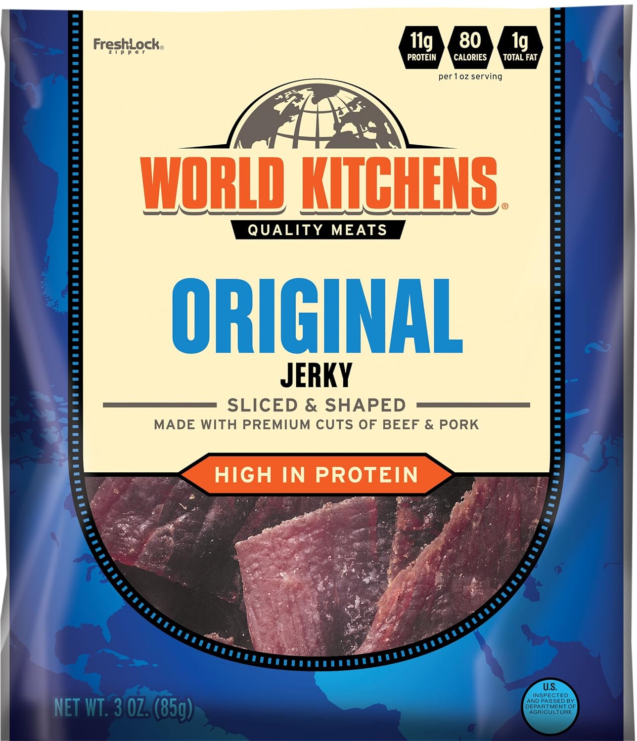 World Kitchens Jerky, Teriyaki, 10 Ounce