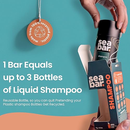 Miniatura 6 de Barra de champú  Champú para cabello totalmente natural  Vegano, sin sulfatos, respetuoso con el medio ambiente, embalaje reutilizable sin residuos,