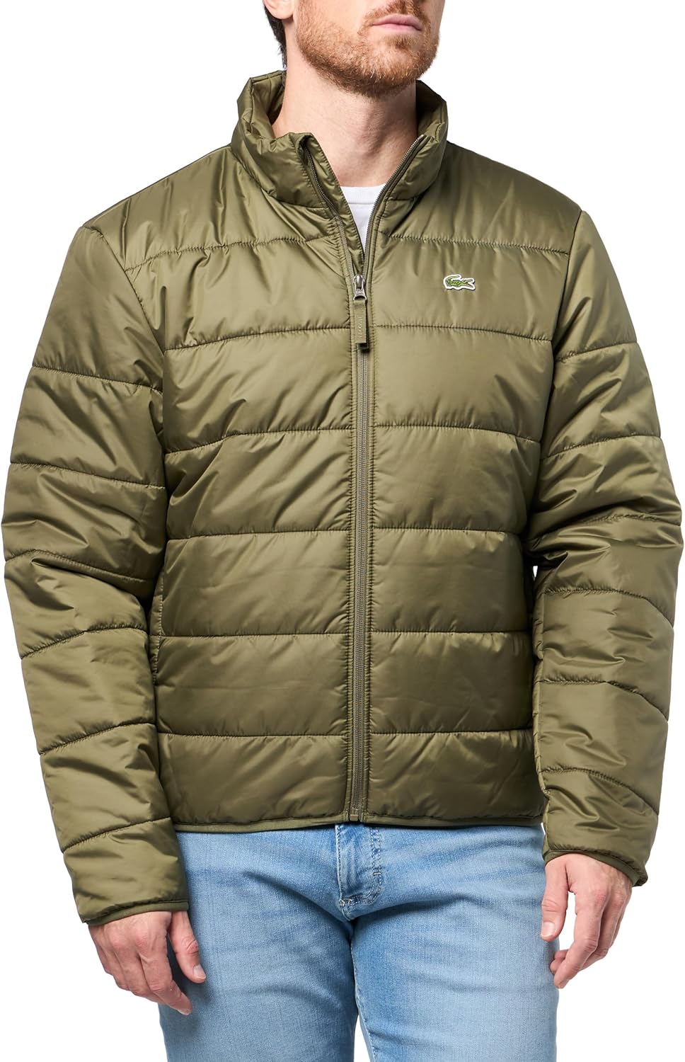 Lacoste Men's Short Lightweight Water Repellent Puffed Jacket
