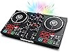 Numark Mixtrack Platinum FX - 4 Deck DJ Controller with DJ Mixer, Built-in Audio Interface & Party Mix - DJ Controller with Party Lights, DJ Set with 2 Decks, DJ Mixer