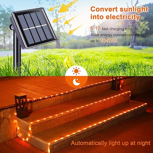 Miniatura 372 de JMEXSUSS Tira de luces de Navidad multicolor de 163 pies con 500 luces LED para exteriores, resistente al agua, alambre transparente, luces Varios