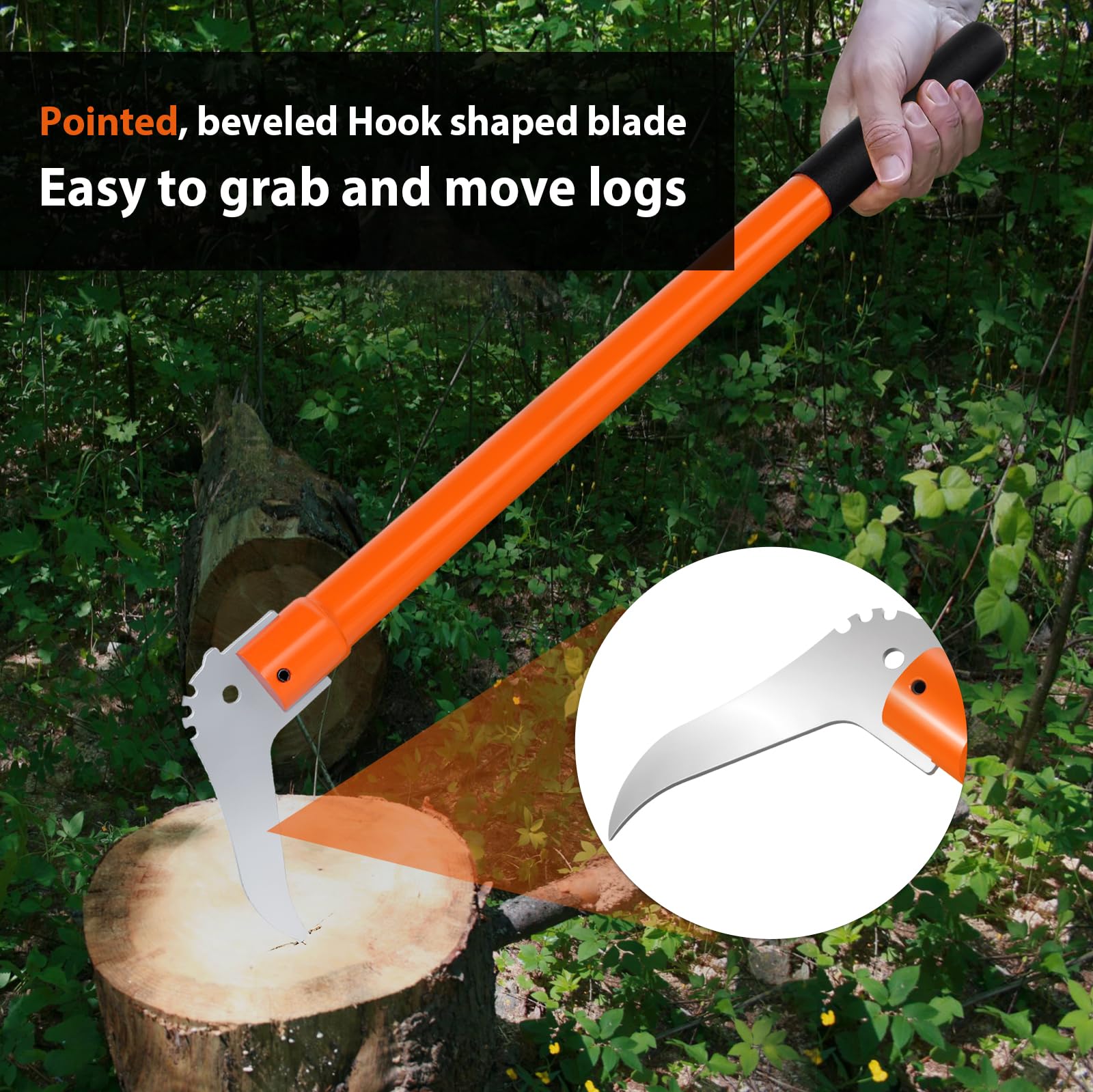 Snapklik.com : Meyoppm Hookaroon 28.3 Inch, Pickaroon Logging Tool