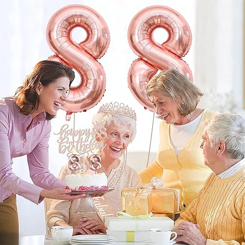 Miniatura 52 de Decoraciones de cumpleaños número 17 para niña, incluyendo tiara y banda de cumpleaños de 17, decoración para pastel y velas, globos de números