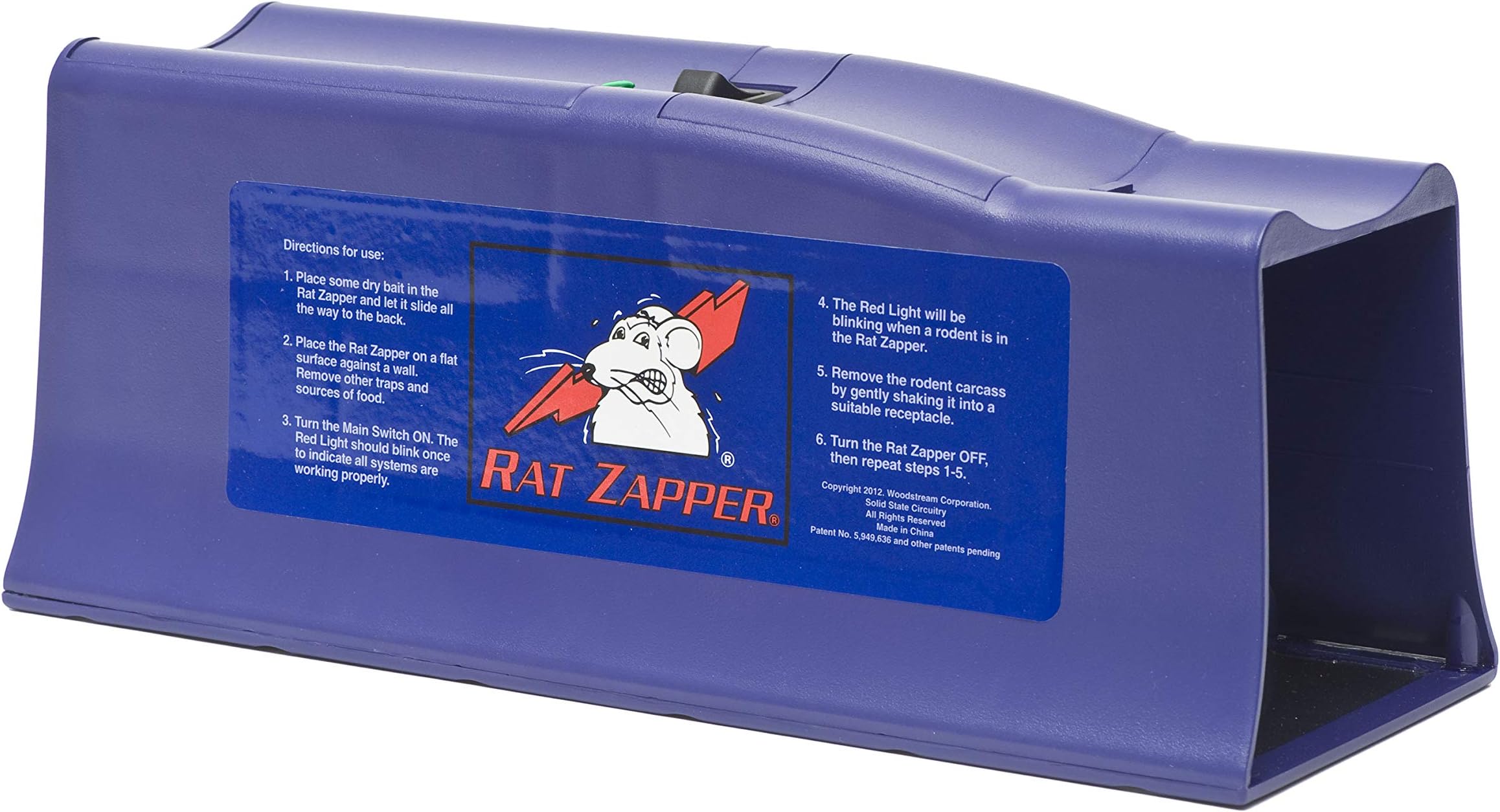 Rat Zapper Classic Humane Electronic Rat Trap for Instant Kill Rodent Pest Control Trap, Blue, RZC001-4
