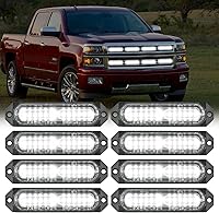 Vista 34 de Nilight - Juego de 8 luces estroboscópicas LED de 12 luces de 12V/24V - Luces de emergencia para montaje en superficie, ultradelgadas, con función