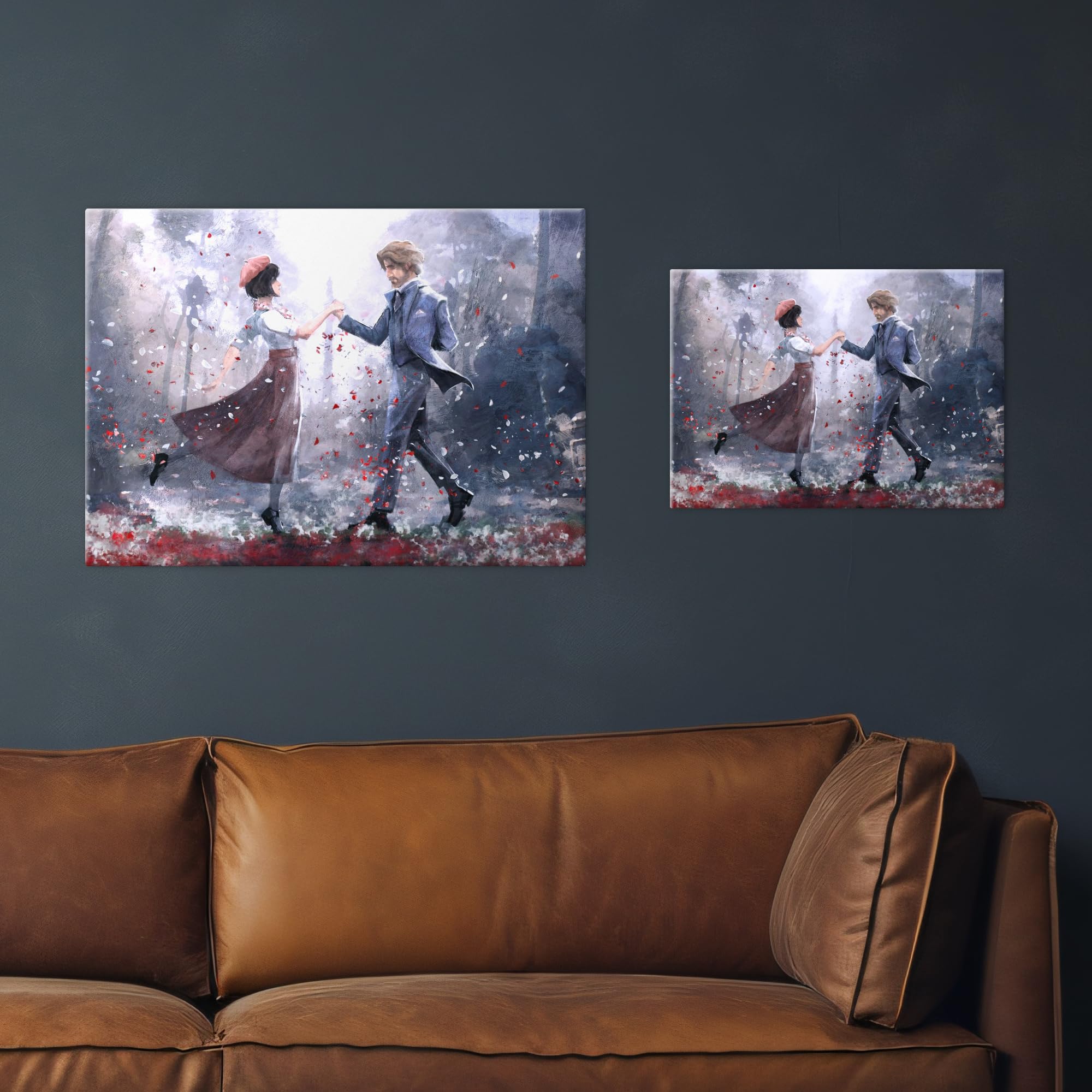 Displate Officiel Clair Obscur: Expedition 33 Poster - Sophie and Gustave - Métallique Fixation Magnétique Licence Officielle Image Affiche de Haute Qualité 45 cm x 32 cm