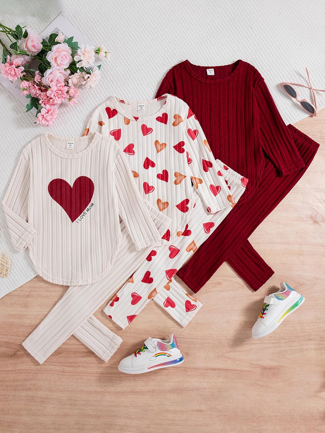 VARMILO Toddler Girl Clothes Sets Fall Warm Sweatshirt Pants Long Sleeve Winter Outfits Size 2-8 Years - Image 2