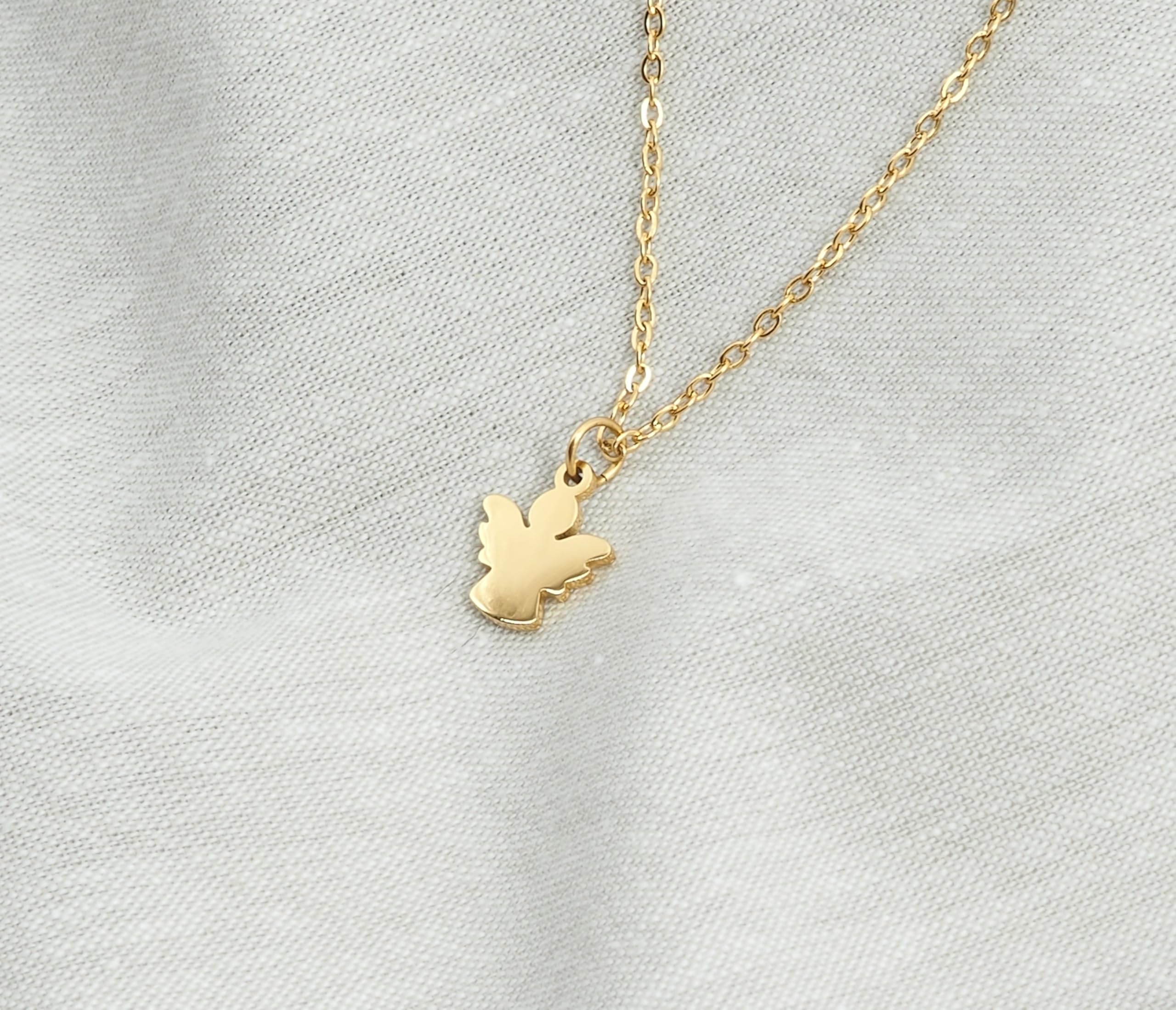 Schutzengel Kette ｜Geschenk zur Taufe ｜Geschenk Patenkind｜Halskette Kommunion｜Taufkette ｜Taufgeschenke für mädchen