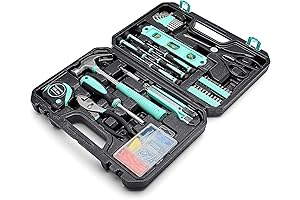 Amazon Basics Household Tool Kit with Storage Case, 142-Piece