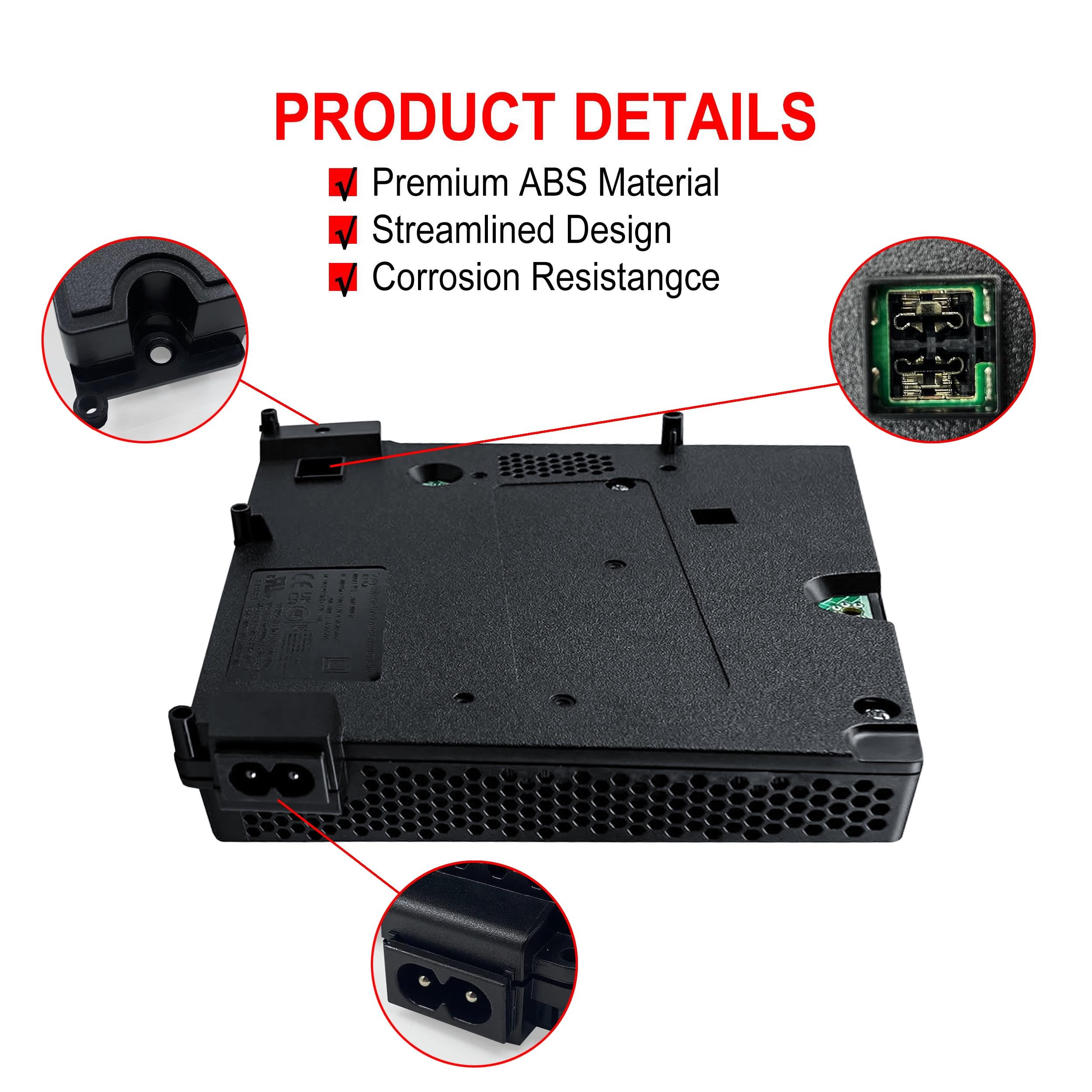 Upgraded ADP-400GR Power Supply For PS5 Slim - Internal Replacement Power Unit With Full Installation Kit