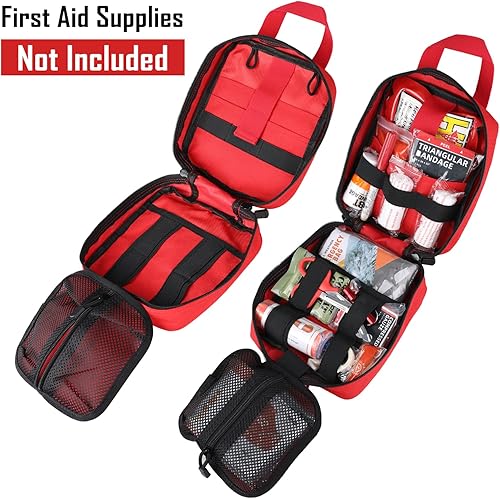 Miniatura 2 de LIVANS Bolsa táctica de primeros auxilios, Molle EMT, bolsa médica militar IFAK, kit de supervivencia de emergencia al aire libre, diseño de