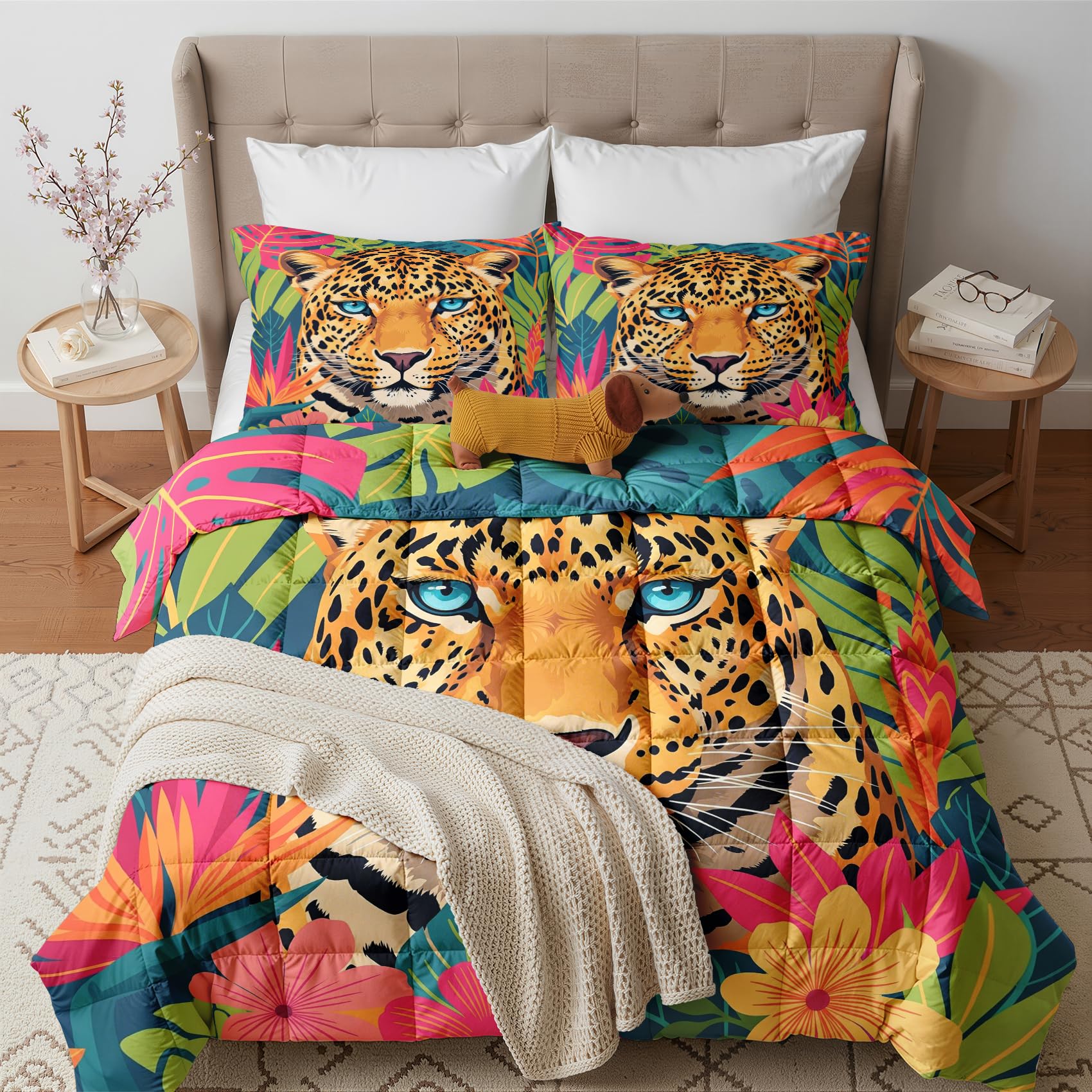 GEDAEUBA Leopard Duvet Super King Size 10.5 Tog