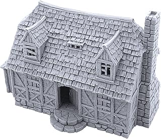 Perfectly Normal House by Printable Scenery, 3D Printed Tabletop RPG Scenery and Wargame Terrain 28mm Miniatures