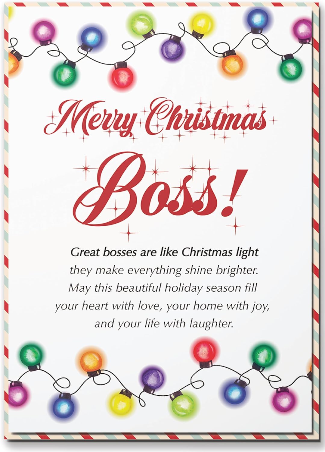 BlinkWishes Christmas Card for Boss, Boss Merry Christmas