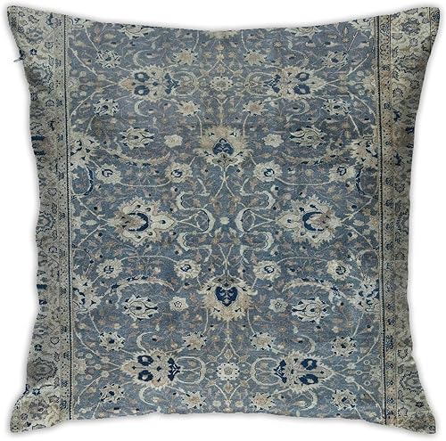 Turkish Hereke - Funda de almohada decorativa de terciopelo suave para decoración del hogar, sala de estar, cama, sofá, automóvil, 18 x 18 pulgadas