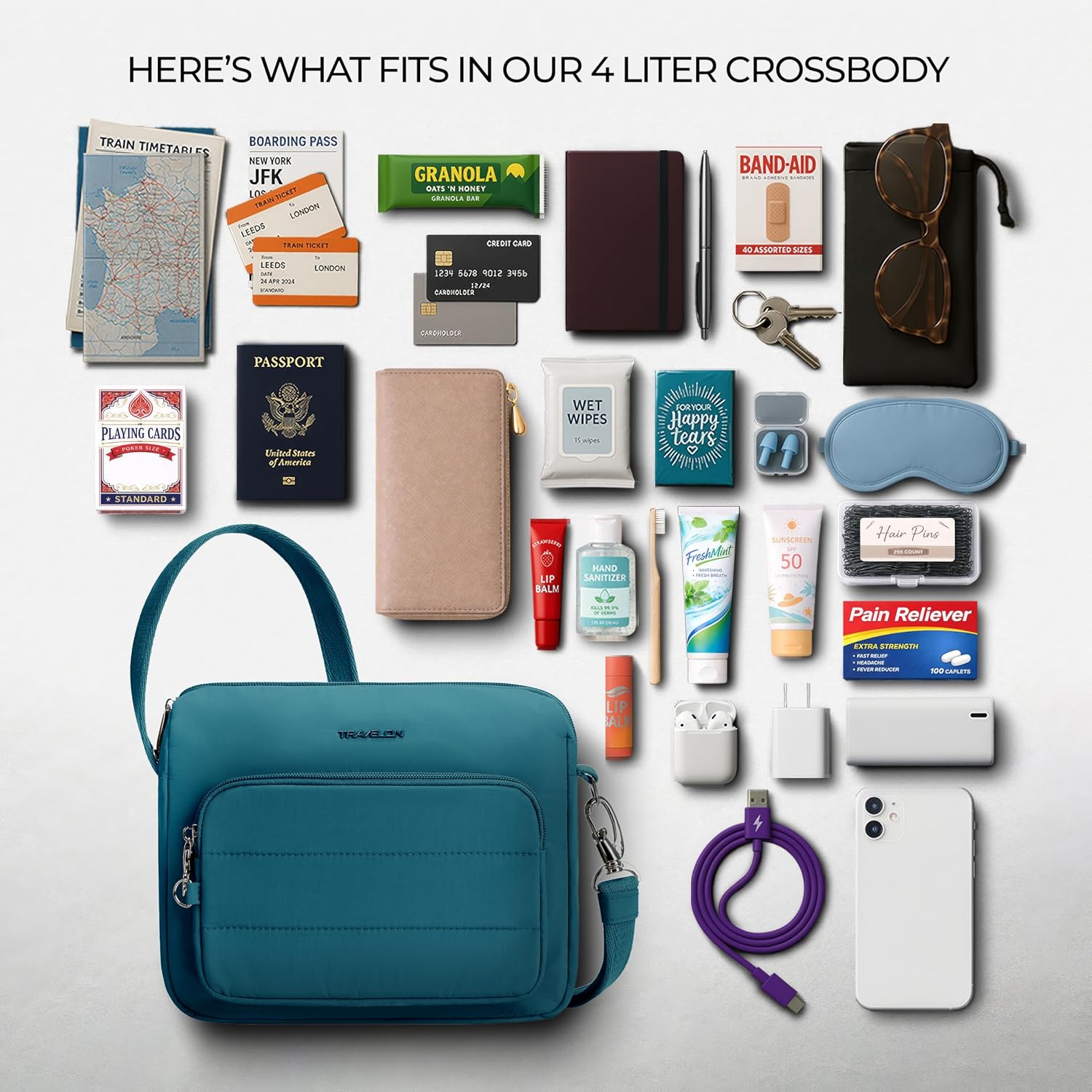 Travelon Anti-Theft Roam East/West Crossbody