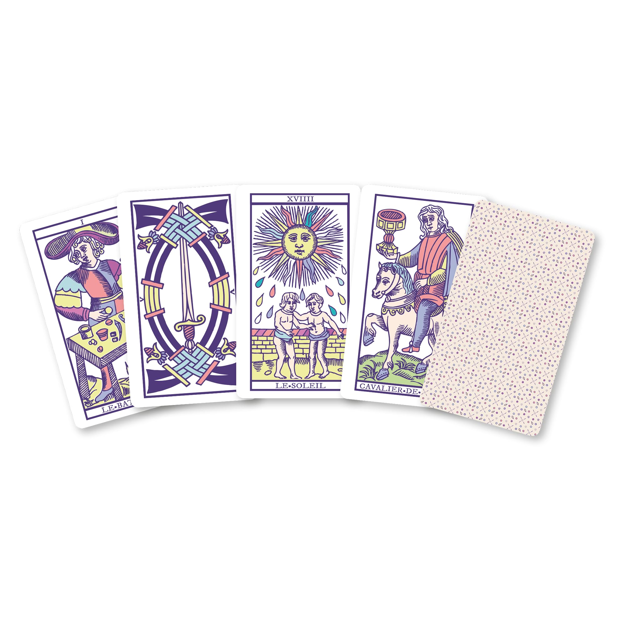 Dusserre – Minis Tarot-Spiele Marseiller & Oracle Belline | Sammelbox Cartomancie | Limitierte Edition | Orakel und Tarot Wahrsagerei | Hartschale