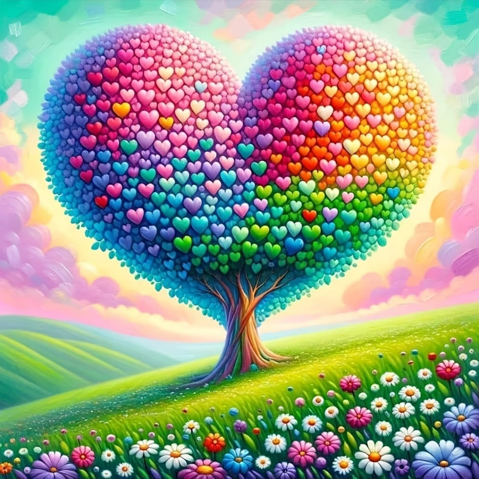 Poetrydraw Tree Of Life Full Diy 5D Round Drill Diamond Art Painting Kits For Adults/Beginners Home Decor Diamond Art Paintings Picture Arts Craft 40X40cm (Tree Of Life)