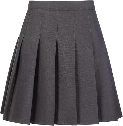 Tivifox Faldas de tenis plisadas para mujer y niña, falda acampanada de cintura alta, uniforme escolar, pantalón deportivo de golf con pantalones