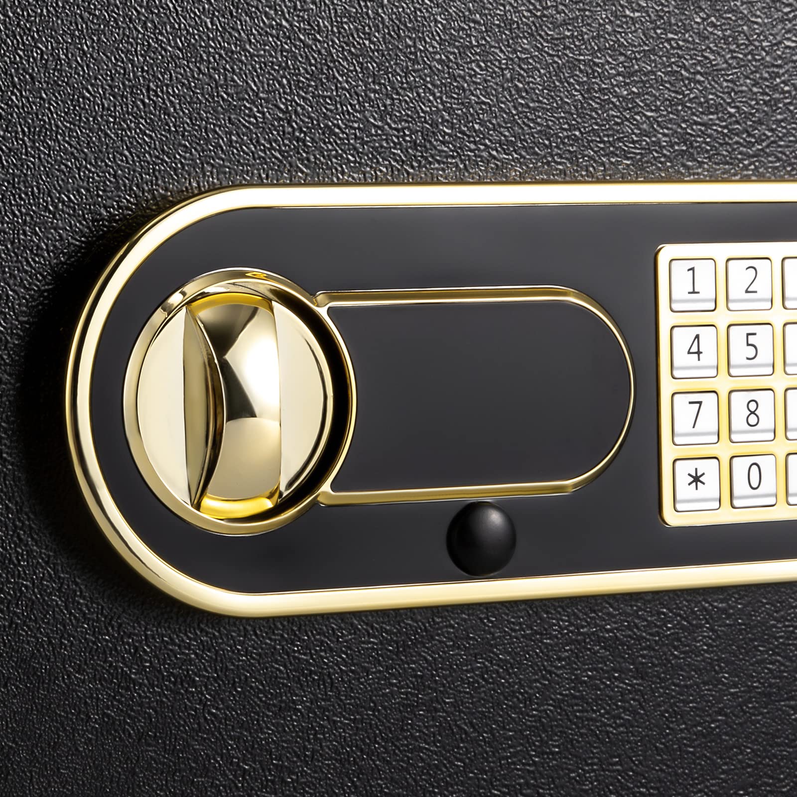 Cassaforte elettronica, cassaforte per mobili, cassaforte per documenti, cassaforte con password digitale, cassaforte di sicurezza in acciaio con sistema di allarme, chiavi di emergenza, 13 x