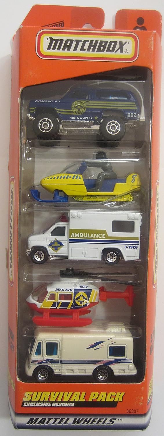 Matchbox 5 Pack Gift Set Survival Pack Toys & Games