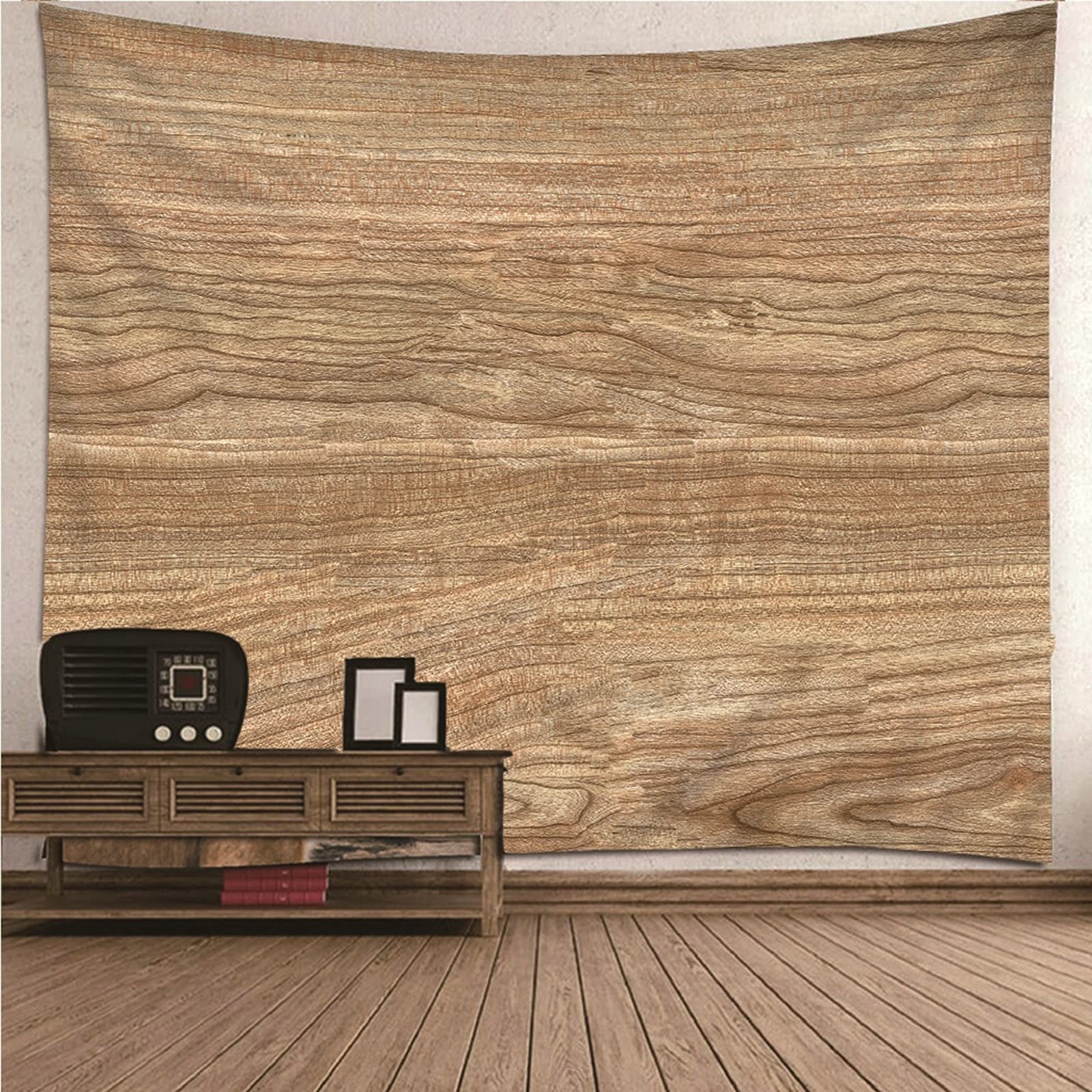 Aeici - Arazzo da parete per camera da letto, grande decorazione da parete in legno, per camera da letto, dormitorio (240 x 220 cm)